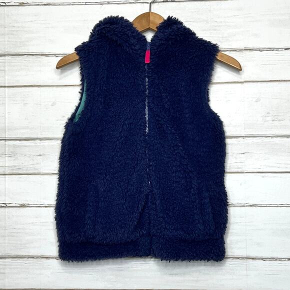 Mini Boden Blue Sherpa Teddy Vest Girls 11-12 - Picture 10 of 10